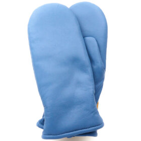 Naisten nahkatumppu, vaalean sininen