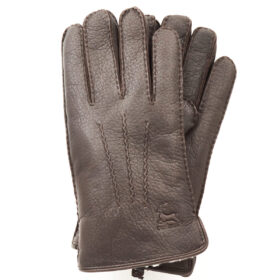 Peurannahka hanskat, karitsanturkisvuori, tummanruskea