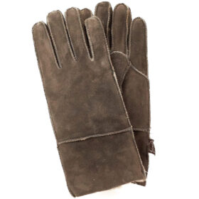 Naisten lammasturkiskäsine, tummanharmaa