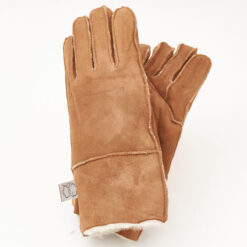 Alternative view of Naisten lammasturkiskäsine, camel