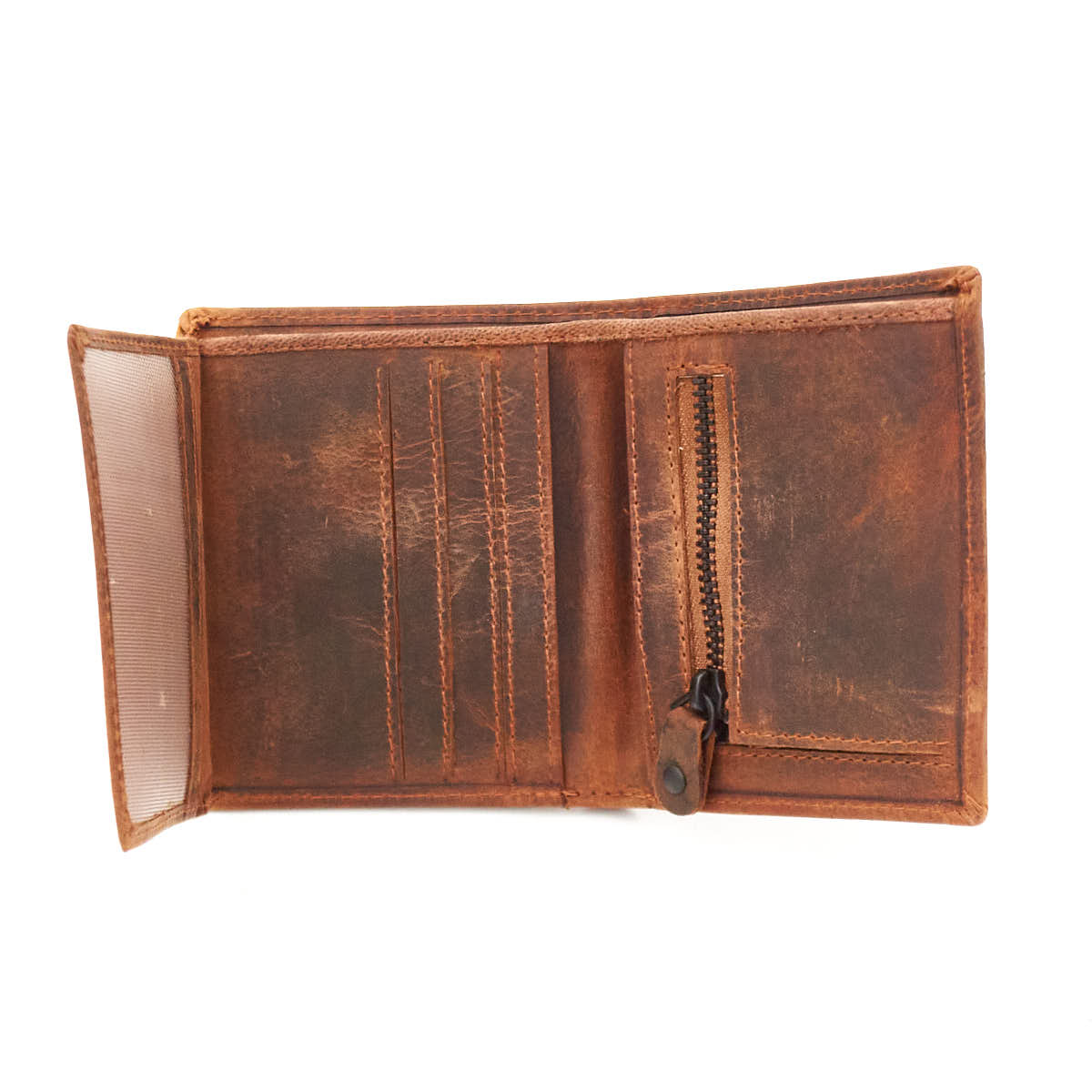 Risten lompakko, parkittu ruskea - Image 4